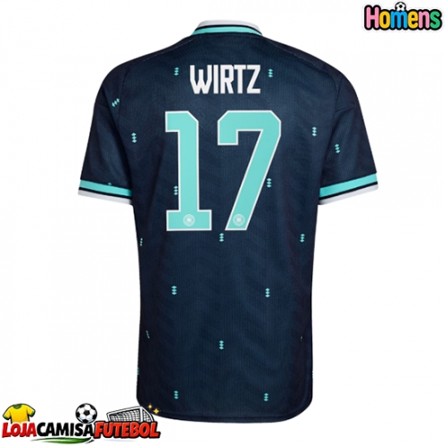 Camisa de Futebol Alemanha Florian Wirtz #17 Equipamento Secundário Mundo 2026 Manga Curta